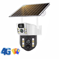 Cámara De Seguridad Con Panel Solar Sim 4g Wifi Lente Dual