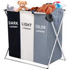 🧺💫Organizador De Ropa Sucia: Cesta Clasificadora Por Colores🎨
