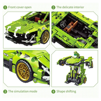 Thumbnail for Carro De Juguete Tipo Lego Robot Transformers 2 En 1 721 Pcs