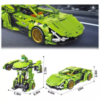 Thumbnail for Carro De Juguete Tipo Lego Robot Transformers 2 En 1 721 Pcs