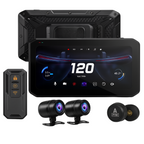 Usb Carplay Dvr Portátil Motos Camaras 2k Wifi Bluetooth Gps