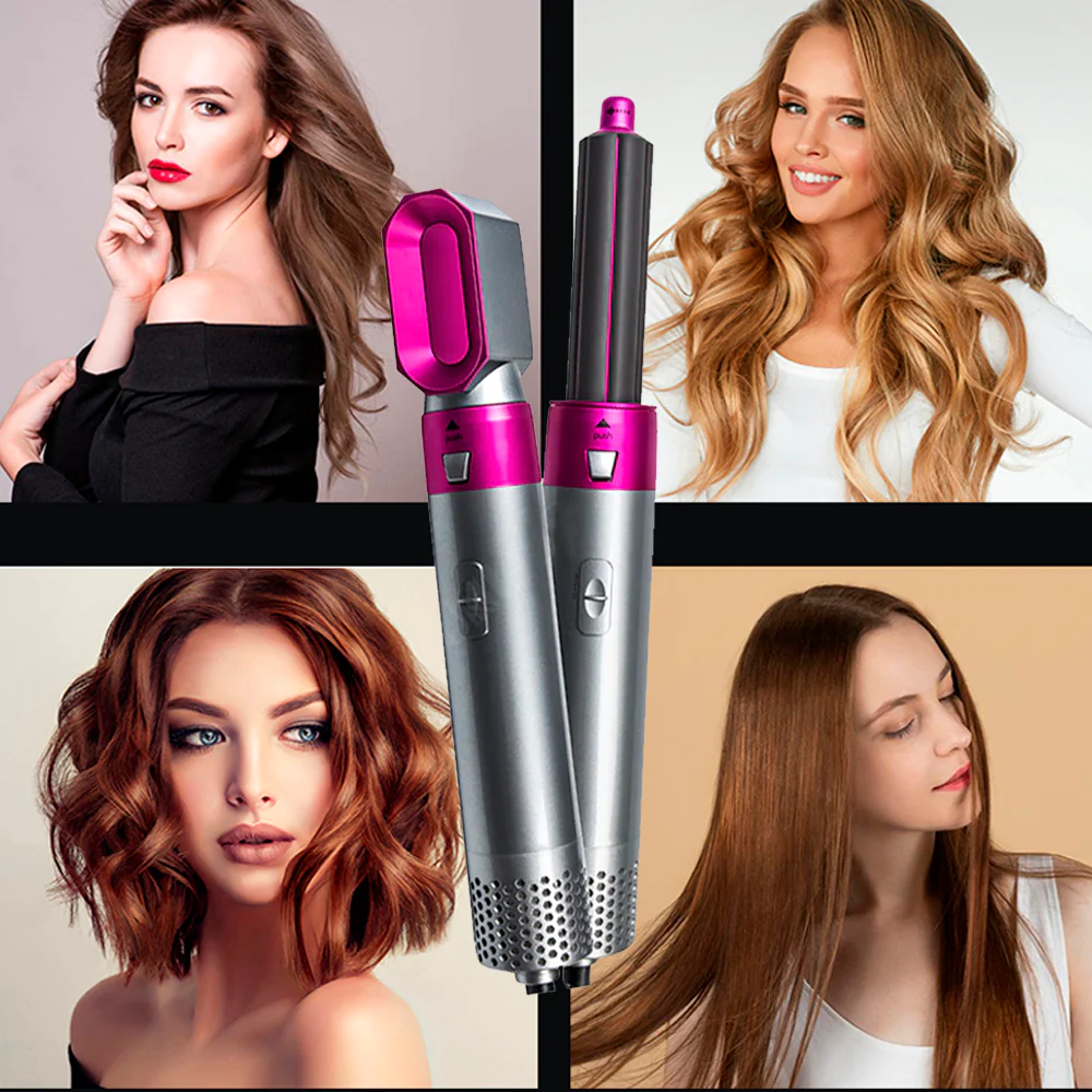 Cepillo Alisador 5 En 1 Leman Hot Air Styler