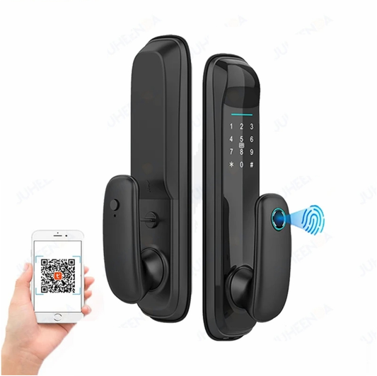 Cerradura Inteligente Wifi Huella Tarjeta Y Contraseña Hr16