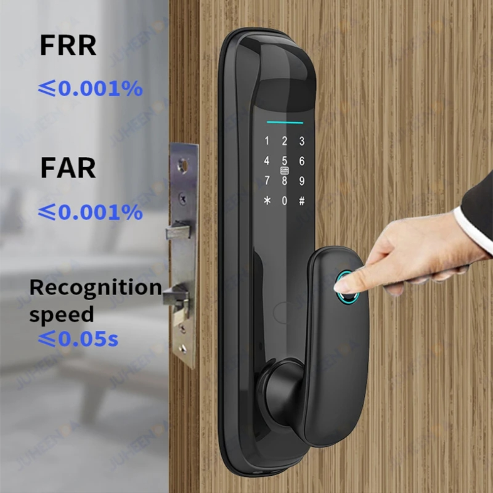 Cerradura Inteligente Wifi Huella Tarjeta Y Contraseña Hr16