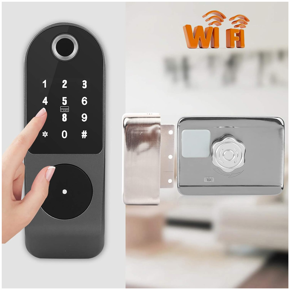 Cerradura Wifi Bloqueo De Puerta Inteligente Con Contraseña Tuya