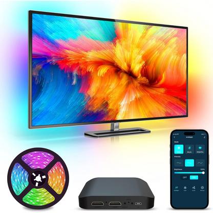 Luz Led Cinta Tv Inmersion Hdmi 2.0 App Control 55-65 Pulgad