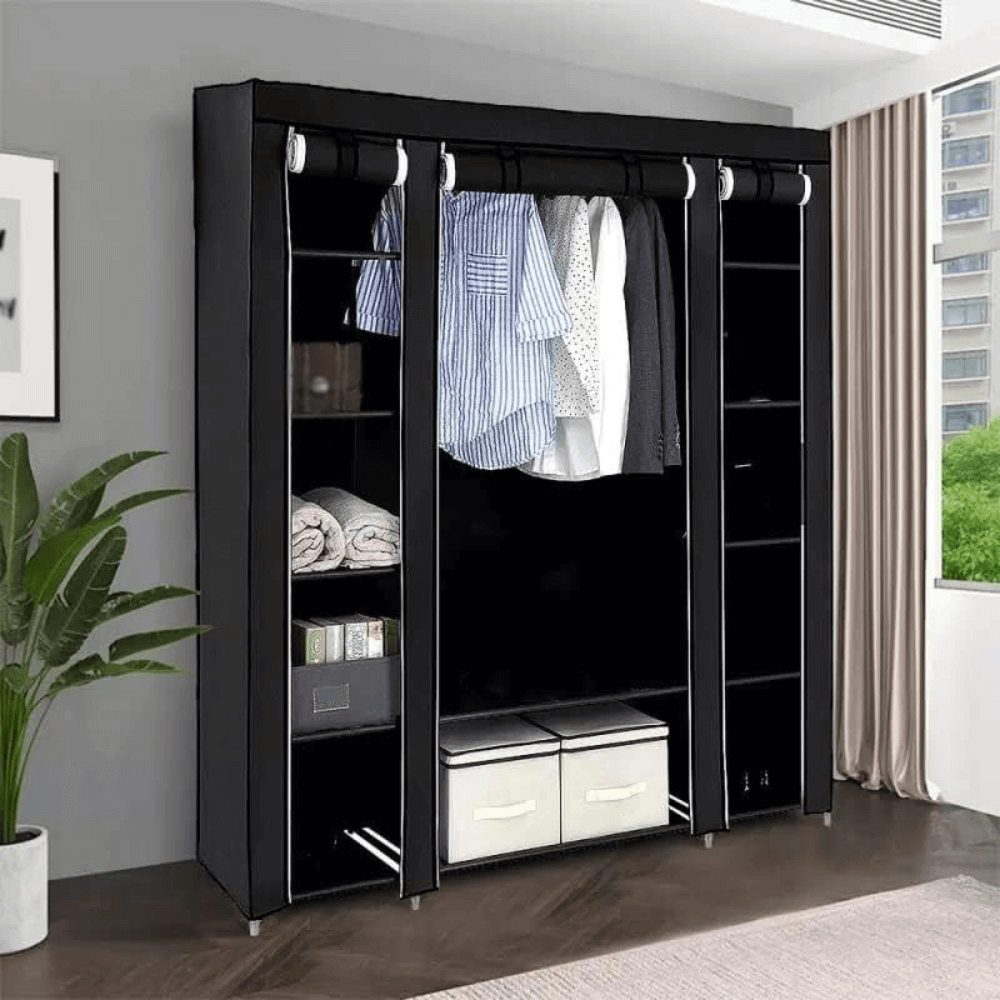 Closet Armable Portatil Entrepaños Tela Ecologica 10 Estantes