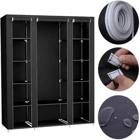 Closet Armable Portatil Entrepaños Tela Ecologica 10 Estantes