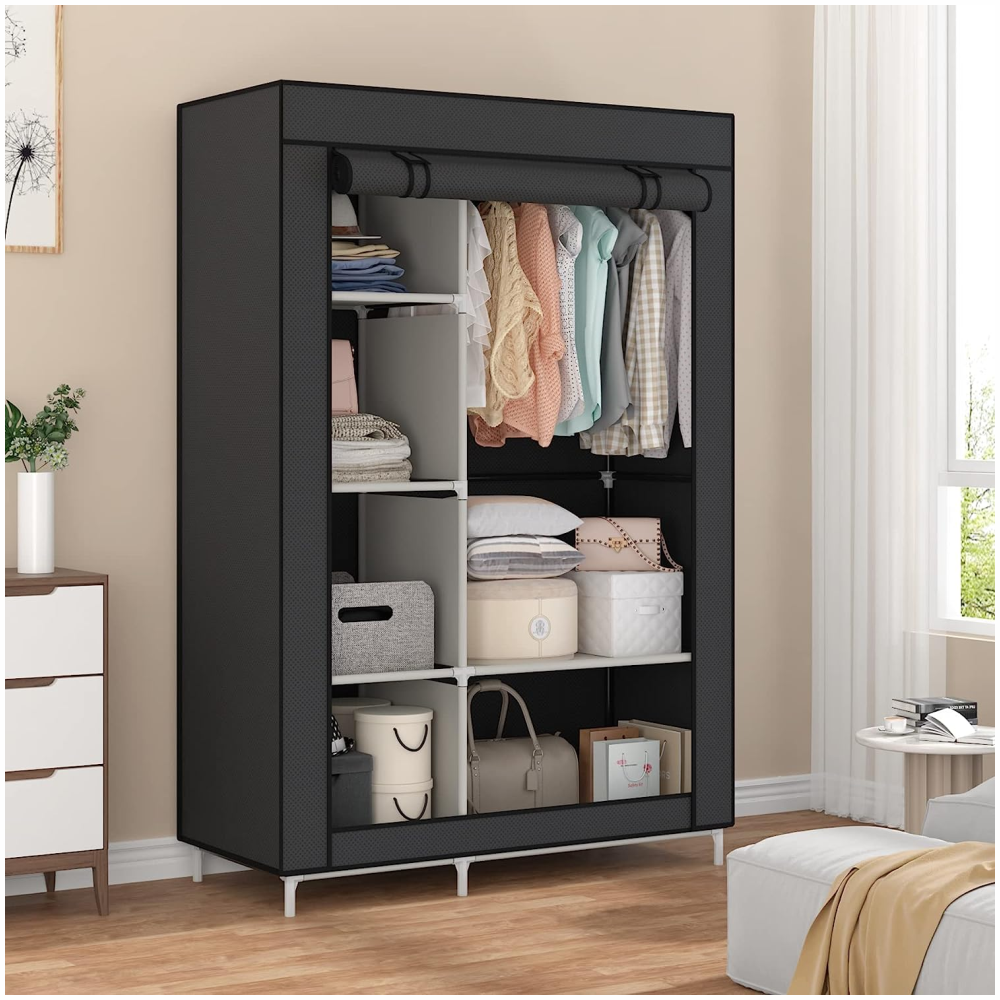 👗 Closet Organizador Desarmable De 6 Estantes Con Cremallera🧥🧩