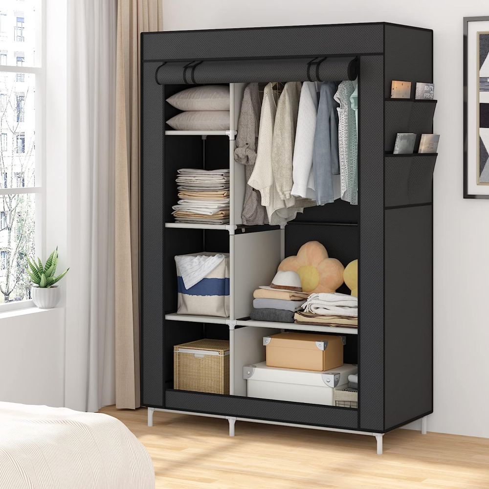 👗 Closet Organizador Desarmable De 6 Estantes Con Cremallera🧥🧩