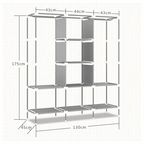 🧺Closet Organizador De Ropa Desarmable 8 Estantes  ModeL 88130🔝