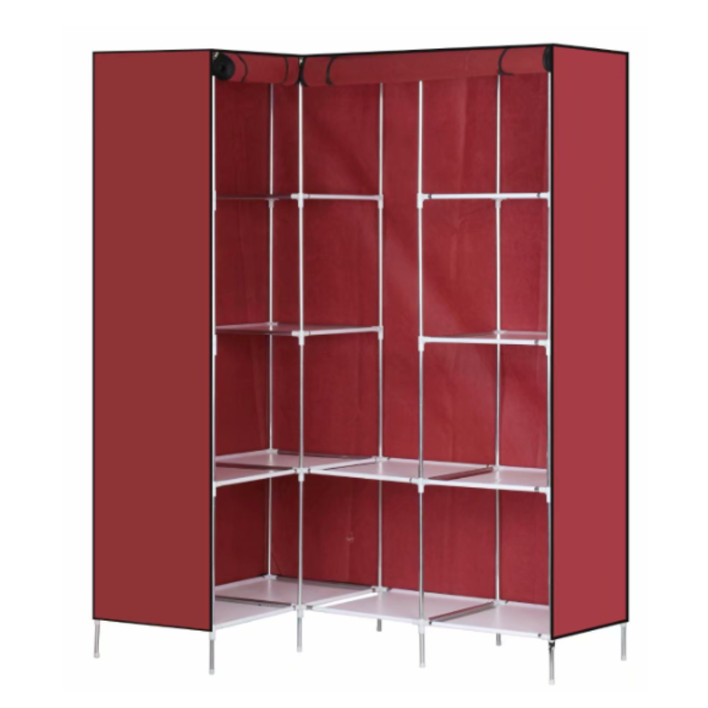 👚👗Closet Esquinero Organizador De Ropa 8 Estantes 88l88🧥👖👕