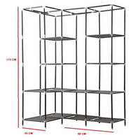 Thumbnail for 👚👗Closet Esquinero Organizador De Ropa 8 Estantes 88l88🧥👖👕