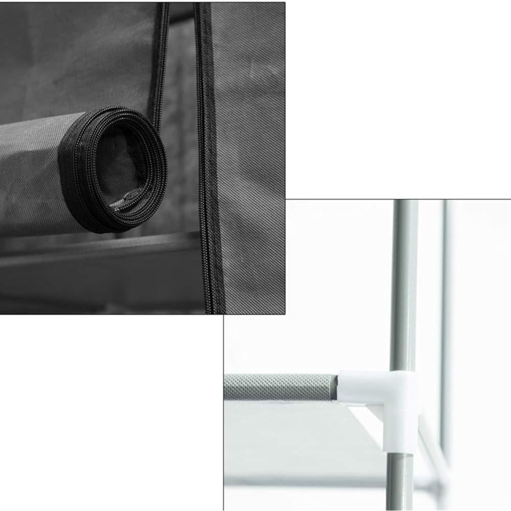 👚✨ Closet Organizador Desarmable 4 Estantes Con Cremallera Rh87🧥🧣👖