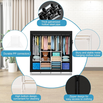Closet Armario Para Ropa Organizador 10 Estantes 1.70cm Alto