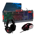 Combo Teclado Gamer Retroiluminado Mouse Pad Y Audífonos K58