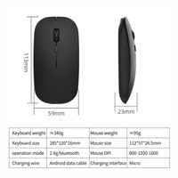 Thumbnail for Combo Teclado Y Mouse Bluetooth 2.4ghz Recargable Tipo C