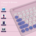 Combo Teclado Y Mouse Bluetooth 2.4ghz Recargable Tipo C