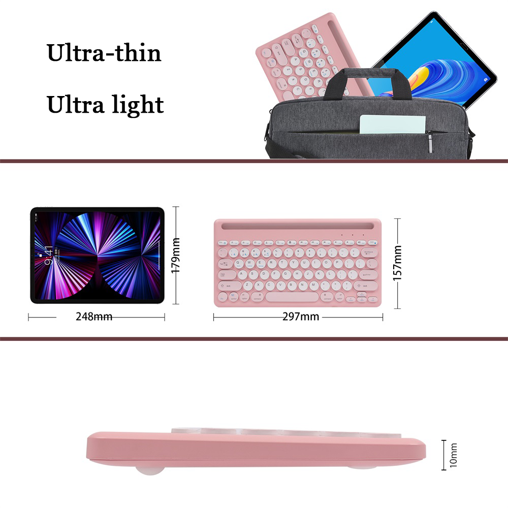 Combo Teclado Y Mouse Bluetooth 2.4ghz Recargable Tipo C