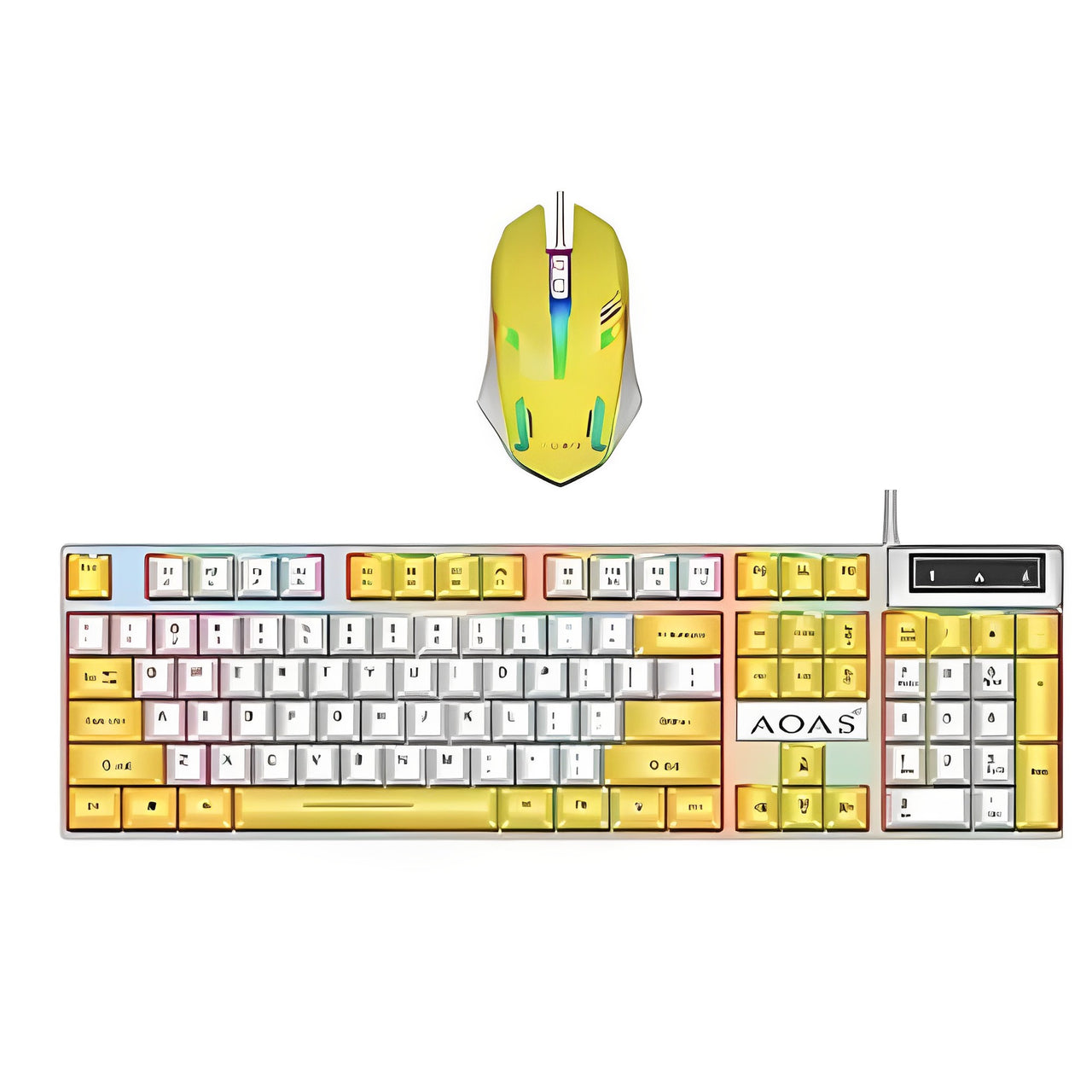 Combo Teclado Y Mouse Retroiluminado M450 Rgb Full Color