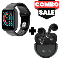Thumbnail for Combo Reloj Smartwatch + Audífonos Bluetooth Alta Calidad