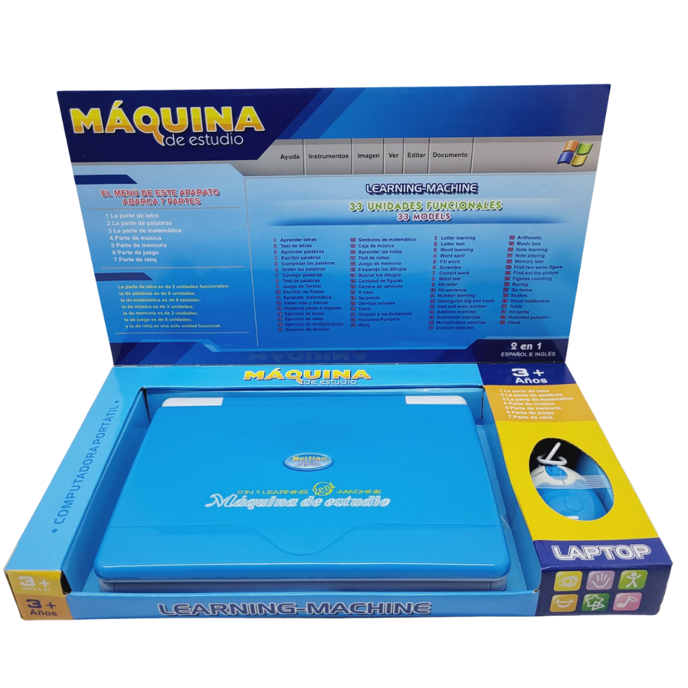 Laptop Didáctica Computadora De Juguete Para Niños 246 Ange