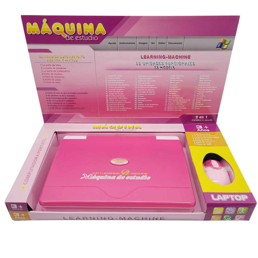 Computadora Didáctica Para Niños 66 Funciones 110v 12v R246
