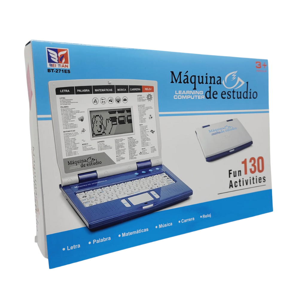 Laptop Didáctica Computadora Juguete Para Niños 130 Funciones