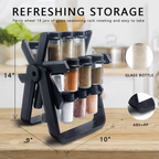 Condimentero Giratorio Especias Con 18 Frascos Rack Spice