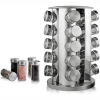 Thumbnail for Condimentero Giratorio En Acero 20 Frascos Para Especias