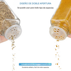 Especiero Giratorio 16 Frascos Vidrio Cocina Organizador