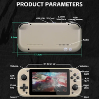 Thumbnail for Consola Portátil MP5 PSP Doble Joystick M17 64Gb Pantalla LCD