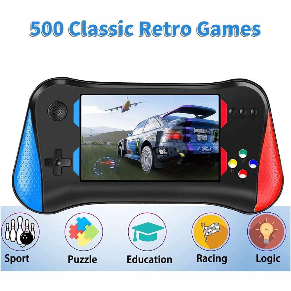 Consola Portatil Sup X7M 500 Juegos En 1 + Control 2do Jugador