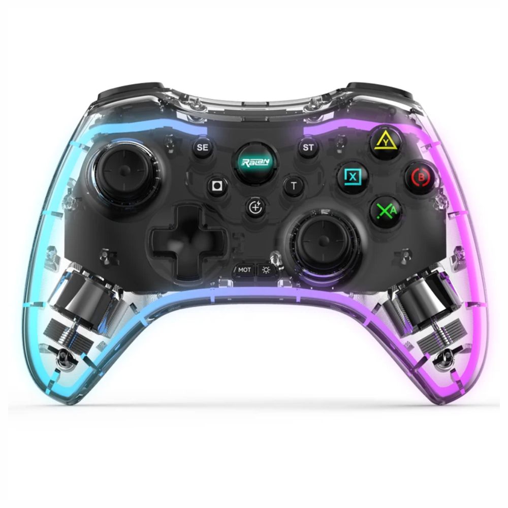 Control Gamer Para Celular Multiconexión Bluetooth Luz Rgb