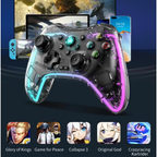 Control Gamer Para Celular Multiconexión Bluetooth Luz Rgb