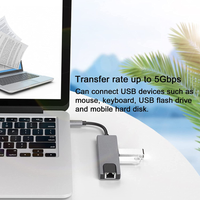 Adaptador Hub 5 En 1 Tipo C Hdmi Puerto Land Usb Mac Y Pc