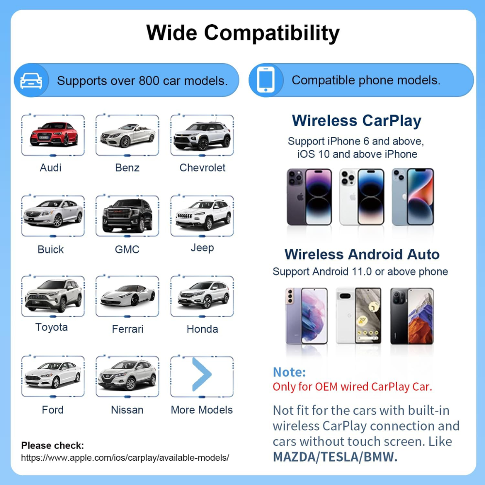 Transmisor Bluetooth Convertidor Android Auto Car Play 4g