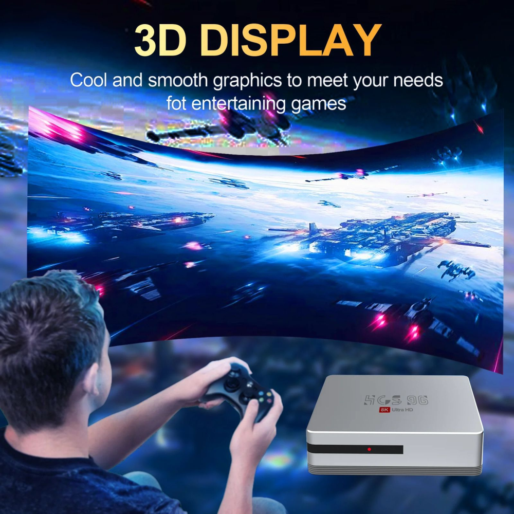 Tv Box Convertidor Android Tv 4k Android 13 Comando Por Voz