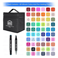 Caja De Marcadores Plumones Doble Punta