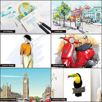 Caja De Marcadores Plumones Doble Punta