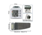 Tensiómetro Digital Muñeca Pantalla Lcd Precisión Ajustable 13.5cm