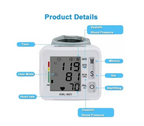 Tensiómetro Digital Muñeca Pantalla Lcd Precisión Ajustable 13.5cm