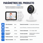 Cámara Monitor Bebé Con Audio Video Pantalla 2.8 Pulgadas