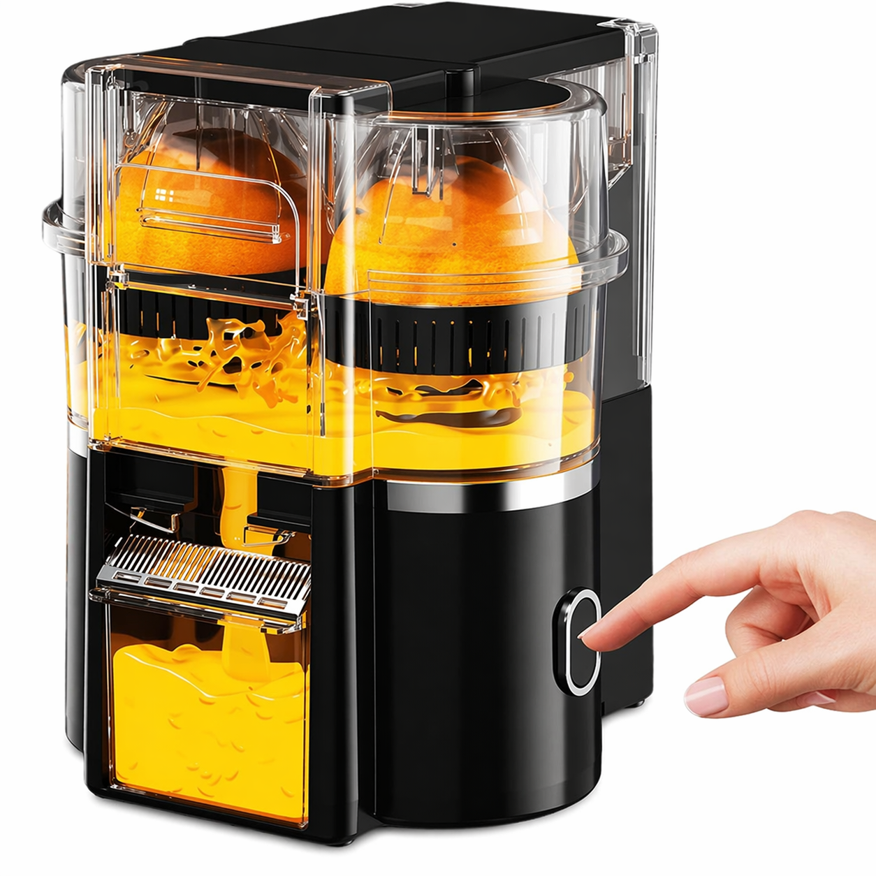 Extractor De Jugo De Naranja Eléctrico Doble Cabeza