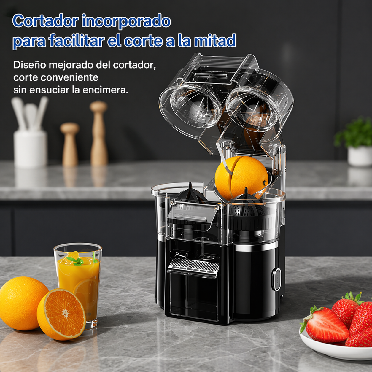 Extractor De Jugo De Naranja Eléctrico Doble Cabeza