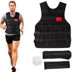 Chaleco Pesas Entrenamiento 20 Kg 40 Lbs Entrenamiento Gym Ajustable Alta Resistenci