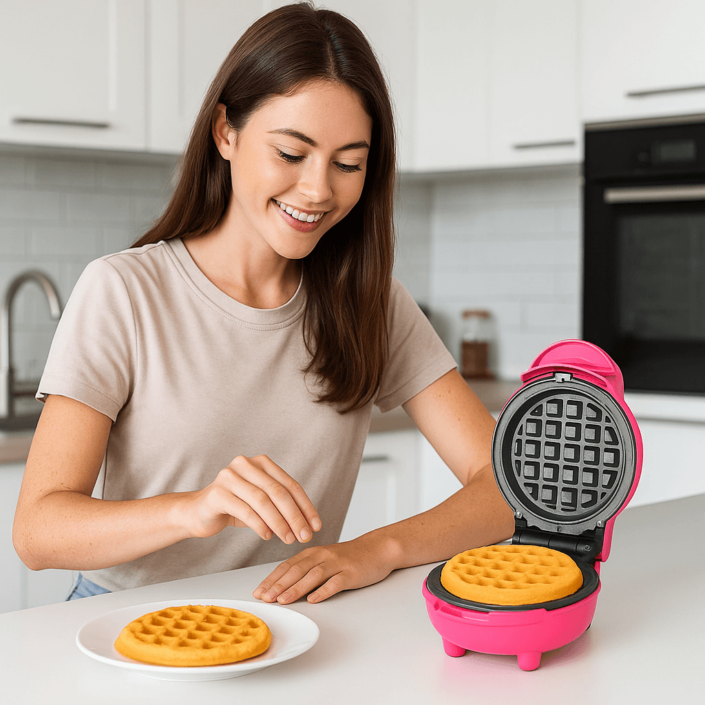 🍩Mini Waflera Donera Crepes Corazones 4 En 1 Antiadherente🎉