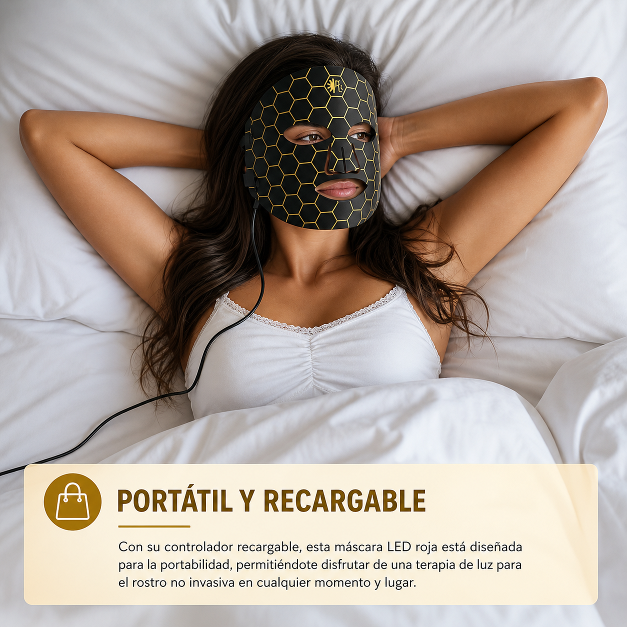 Mascarilla Led Facial 7 Colores Terapia De Luz Antiedad