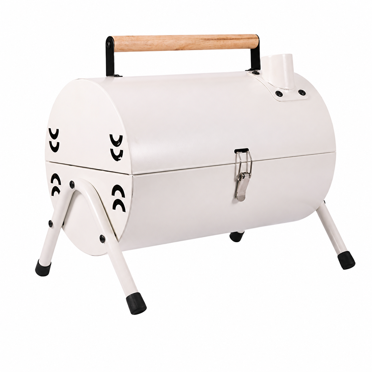 Asador Parrilla Barril Horno Portátil Bbq Carbón Con Tapa