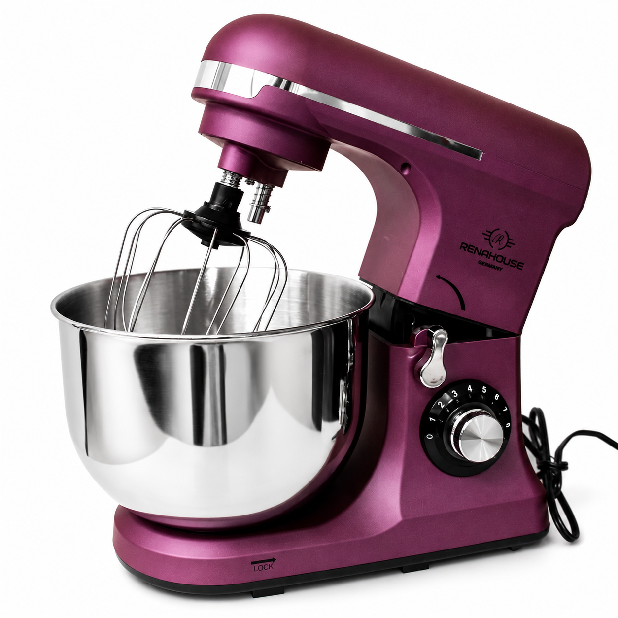 Batidora De Pedestal 7 Litros Trabajo Pesado 300w Bowl Acero